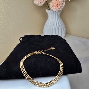 🏷NEW 18K Gold-plated Triple Strand Gold Bracelet